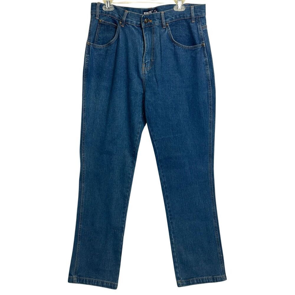 Mission Ridge Denim Men's Straight Leg Jeans 34x32 NWT Blue 100% Rugged Workwear
